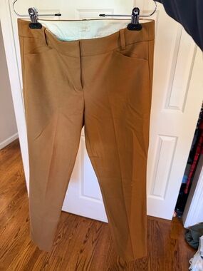 J. Crew Women's Camel/Tan Straight-Leg Trousers